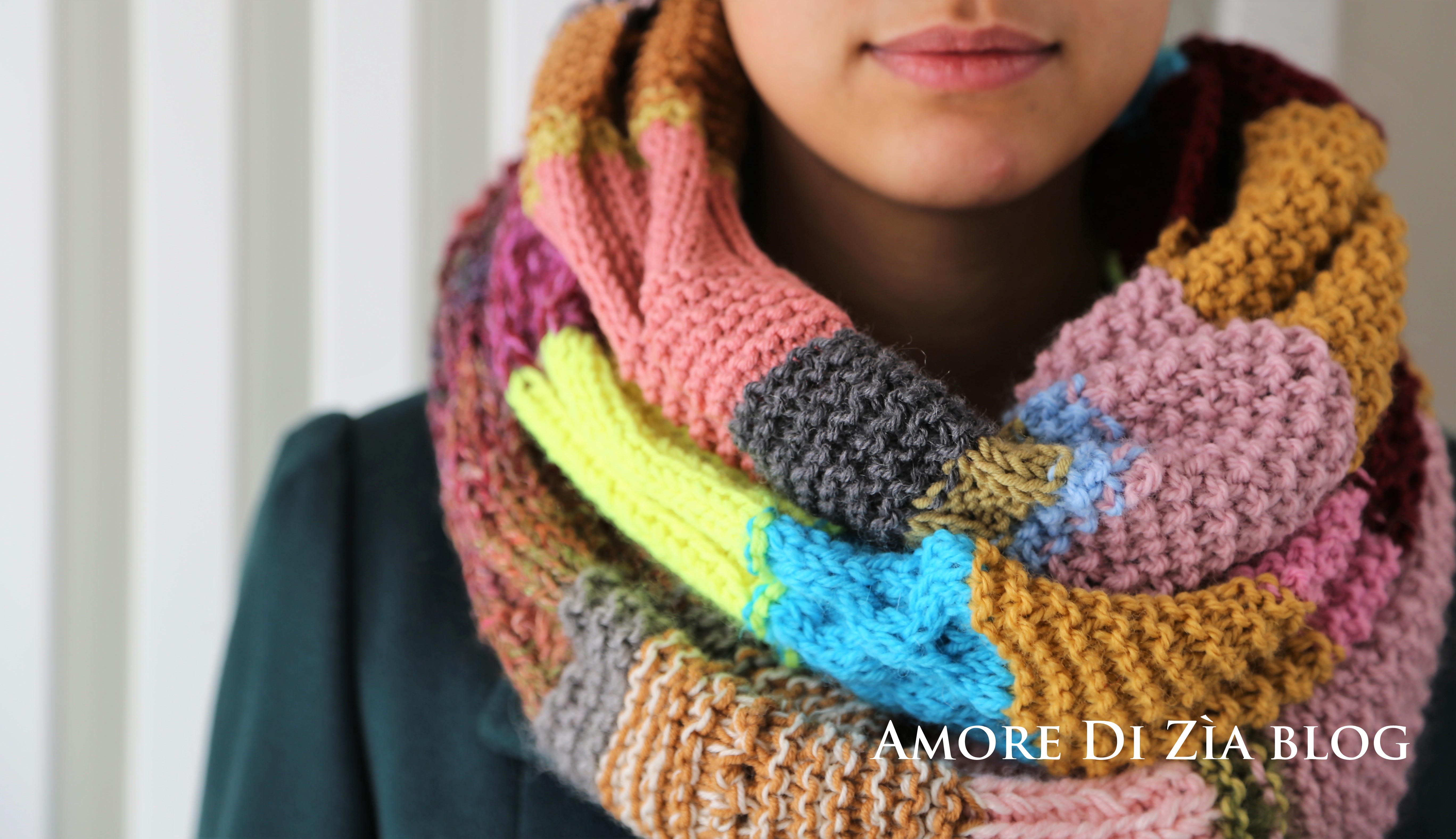 Come fare uno scaldacollo facile con avanzi di lana