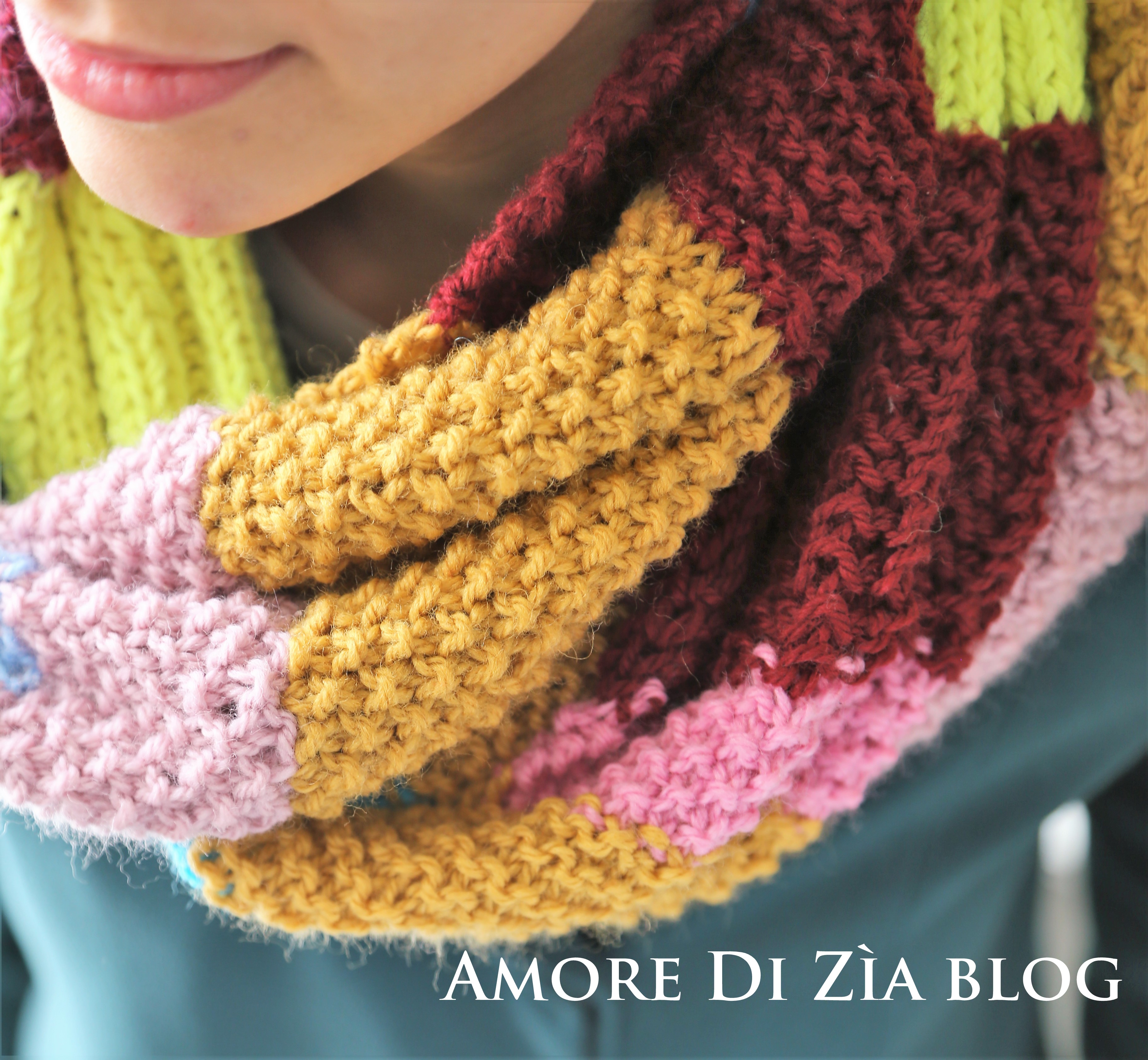 Come fare uno scaldacollo facile con avanzi di lana